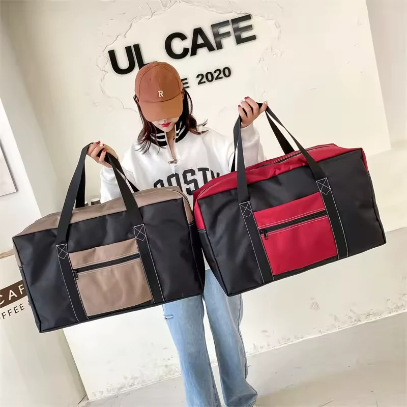Foldable Oxford Travel Duffel with Shoe Compartment product reference image