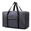 Foldable Oxford Travel Duffel with Shoe Compartment Grey color SKU reference