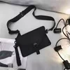 Nylon Anti-Theft Flap Crossbody Purse Black color SKU reference