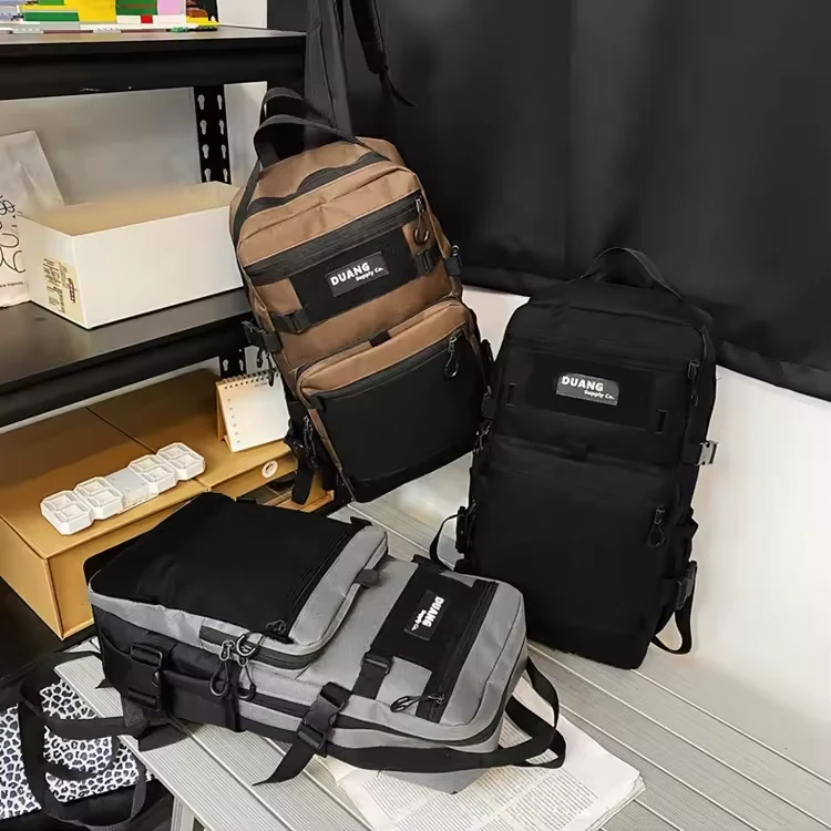Multi-Pocket Oxford Outdoor Travel Backpack product reference image