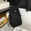 Multi-Pocket Oxford Outdoor Travel Backpack Black color SKU reference
