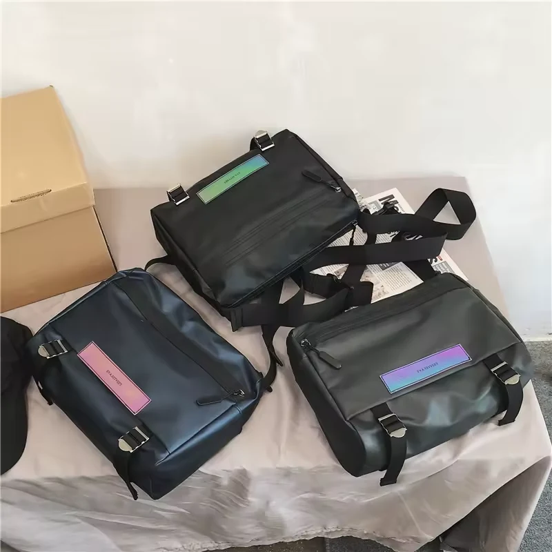 Oxford Crossbody Bag with Reflective Accent product reference image