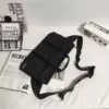 Nylon Extended Multi-Pocket Crossbody Bag Black color SKU reference