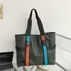 Oxford Large-Capacity Travel Shoulder Tote Green color SKU reference