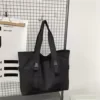 Oxford Large-Capacity Travel Shoulder Tote Gunmetal color SKU reference