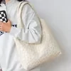 Soft Daisy-Texture Shopping Tote Beige color SKU reference