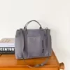 Vintage Canvas Messenger Tote with Removable Shoulder Strap Purple color SKU reference
