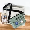 Water-Resistant Nylon Waist and Crossbody Bag Green color SKU reference
