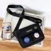 Water-Resistant Nylon Waist and Crossbody Bag Black color SKU reference