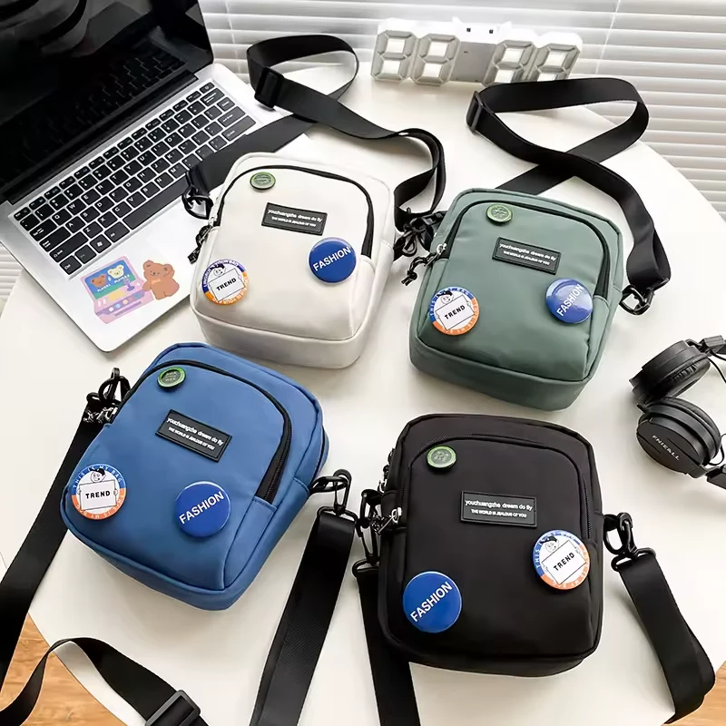 Waterproof Nylon Crossbody Satchel with Reinforced Base product reference image