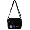 Compact Nylon Crossbody Satchel with Removable Strap Black color SKU reference