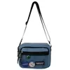 Compact Nylon Crossbody Satchel with Removable Strap Blue color SKU reference