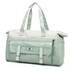 Color-Block Nylon Gym Duffel with Dry/Wet Storage Pink color SKU reference
