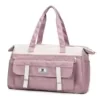 Color-Block Nylon Gym Duffel with Dry/Wet Storage Violet color SKU reference