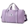 Nylon Duffel with Striped Webbing and Shoe Compartment Purple color SKU reference