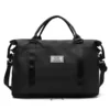 Two-Size Nylon Gym & Travel Duffel with Shoe Compartment Black color SKU reference