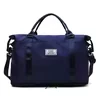 Two-Size Nylon Gym & Travel Duffel with Shoe Compartment Blue color SKU reference