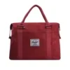 Color-Block Gym Tote with Double-Zip Storage Red color SKU reference