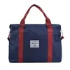Color-Block Gym Tote with Double-Zip Storage Blue color SKU reference