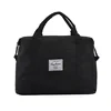 Color-Block Gym Tote with Double-Zip Storage Black color SKU reference