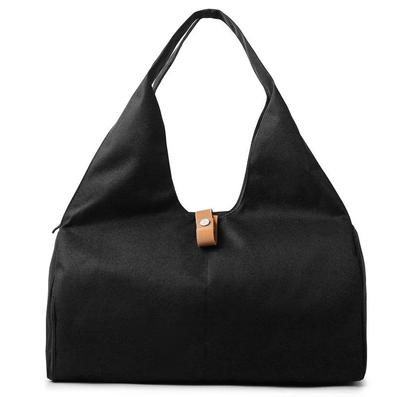 Gym & Travel Duffel with Yoga Mat Holder and Shoe Compartment Black color SKU reference