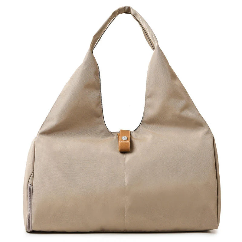 Gym & Travel Duffel with Yoga Mat Holder and Shoe Compartment Khaki color SKU reference