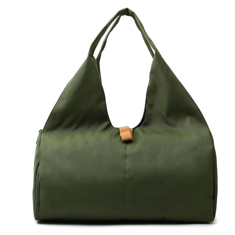 Gym & Travel Duffel with Yoga Mat Holder and Shoe Compartment Dark green color SKU reference