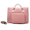 Foldable Expandable Oxford Gym and Weekender Duffel Pink color SKU reference