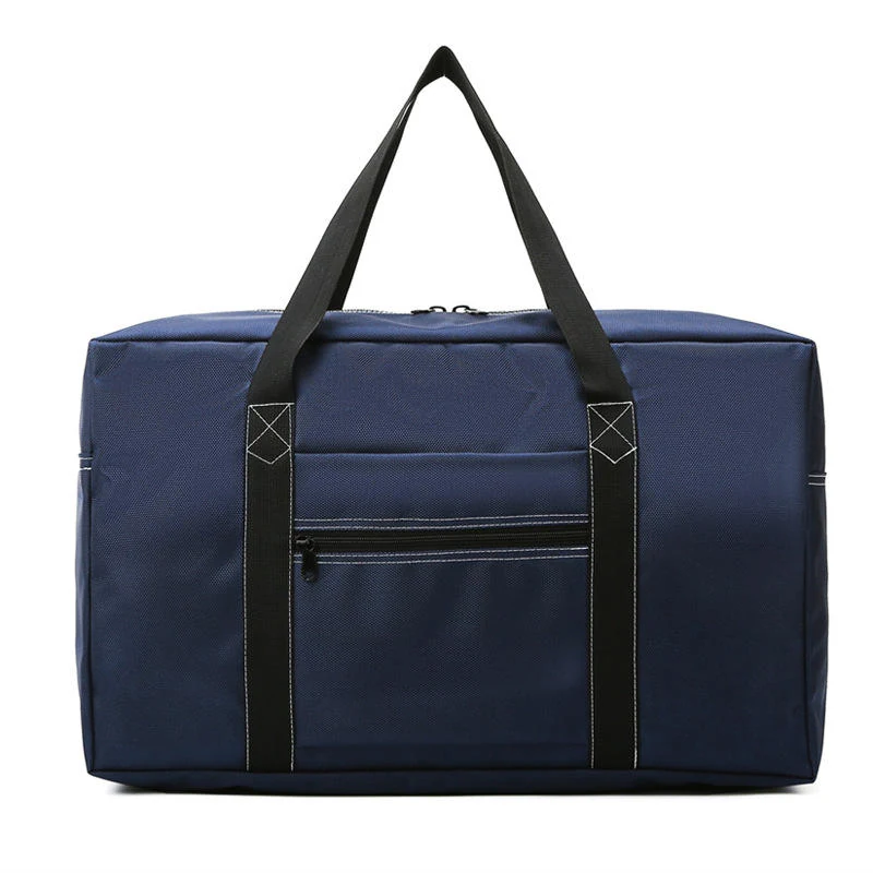 Large Nylon Gym & Travel Duffel with Trolley Sleeve Blue color SKU reference
