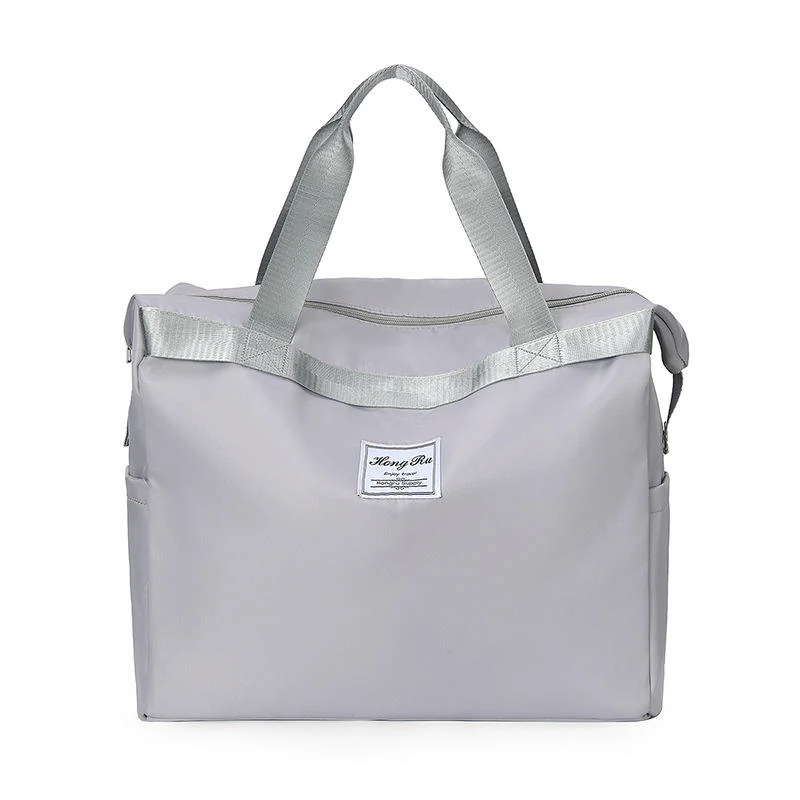 Nylon Travel & Gym Tote with Dry/Wet Storage Grey color SKU reference