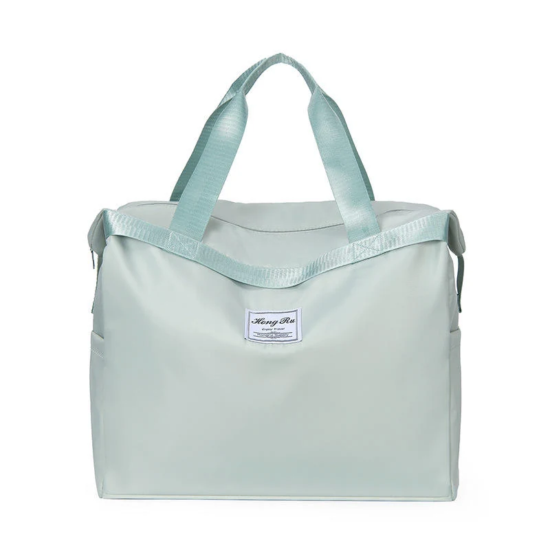 Nylon Travel & Gym Tote with Dry/Wet Storage Green color SKU reference