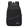 Reflective Polyester Daypack with Cushioned Back Panel Black color SKU reference