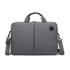 Vintage Nylon Laptop Messenger Bag with Adjustable Shoulder Strap Gray color SKU reference