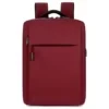 15.6-Inch Nylon Laptop Backpack with Front Zip and USB Port Red color SKU reference