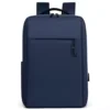 Oxford Men's Backpack with Concealed Front Zip and Trolley Sleeve Blue color SKU reference