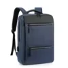 Oxford Laptop Backpack with Front Zip Pockets and USB Access Blue color SKU reference