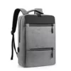 Oxford Laptop Backpack with Front Zip Pockets and USB Access Gray color SKU reference