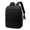 Nylon Laptop Backpack with Hidden Zipper Pocket and USB Port Black color SKU reference
