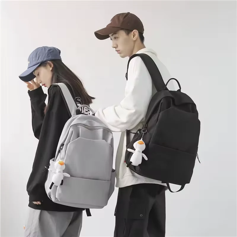 Oxford School Backpack with Character Charm and Side Pockets product reference image