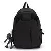 Oxford School Backpack with Frog Character Charm Gray color SKU reference