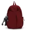 Oxford School Backpack with Frog Character Charm Red color SKU reference
