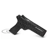Fish-Scale Texture PU Pistol-Shape Mini Shoulder Bag Black color SKU reference