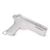 Fish-Scale Texture PU Pistol-Shape Mini Shoulder Bag White color SKU reference