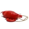 3D Lobster-Shaped PU Novelty Crossbody Bag Red color SKU reference