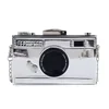 Woven Camera-Box Mini Shoulder Bag with Rope Strap Silver color SKU reference
