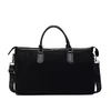 New Model PU Travel Shoulder Bag with Metal Buckle Black color SKU reference