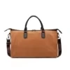 New Model PU Travel Shoulder Bag with Metal Buckle Brown color SKU reference