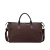 New Model PU Travel Shoulder Bag with Metal Buckle Coffee Brown color SKU reference