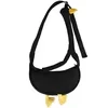 Canvas Duck and Goose-Shaped Crossbody Sling Bag Black color SKU reference