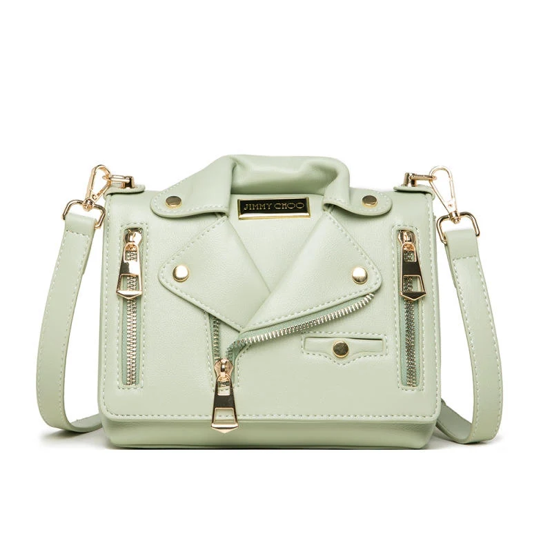 PU Envelope Mini Shoulder Bag with Removable Strap Green color SKU reference